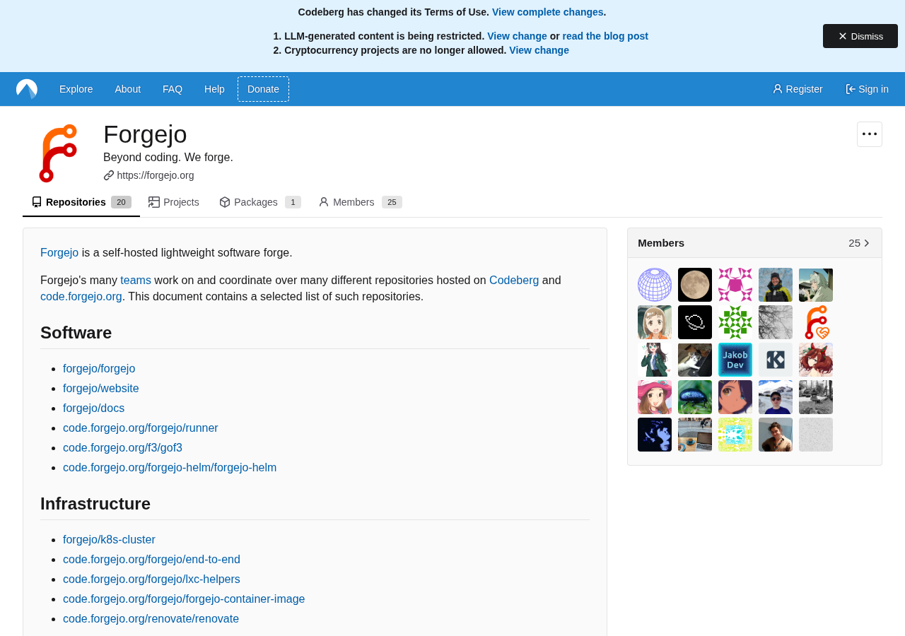Codeberg (Gitea) profile page, default